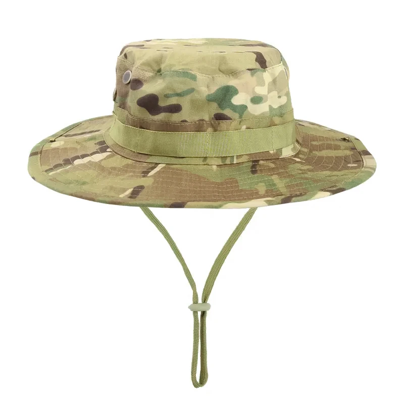 Sombrero boonie camuflaje ala ancha plegable para caza y pesca - imagen 3