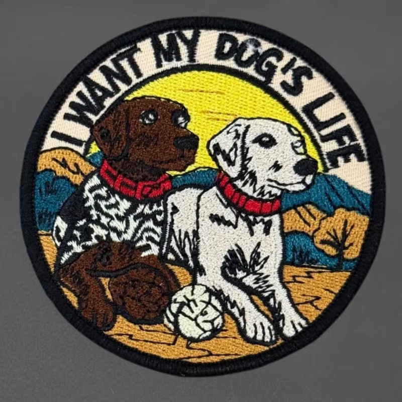Parche bordado moral táctica vida de tu perro gancho y bucle - imagen 2