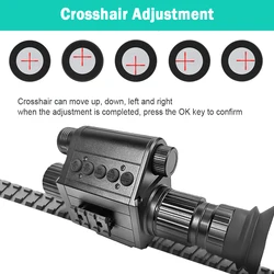 AI ZOOM X5 visor de visión nocturna para rifle CMOS
