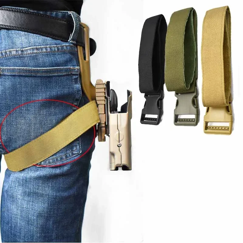 Funda de muslo MOLLE con correa y gancho - accesorio tactico de caza - imagen 4