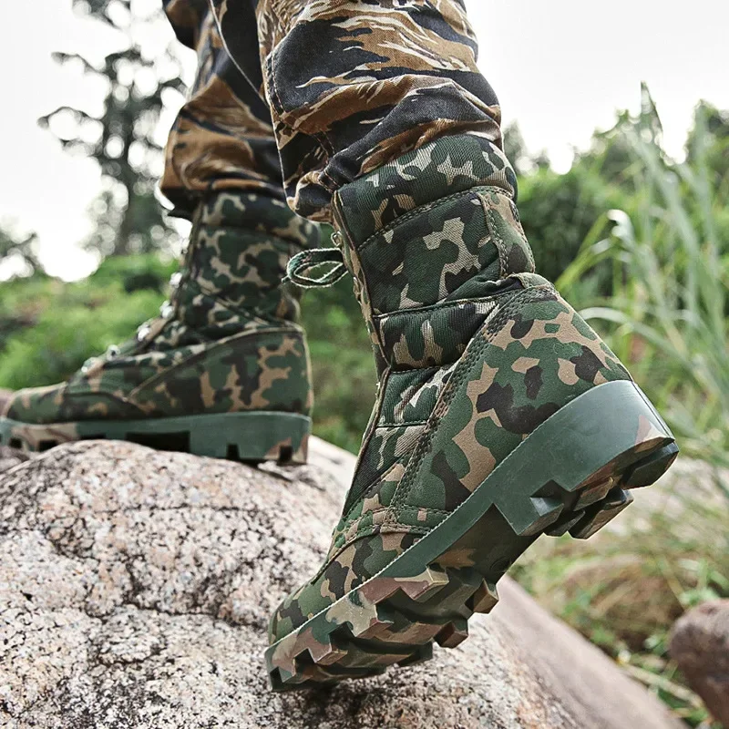 Botas tácticas hombre altas antideslizantes para exterior y desierto - imagen 5