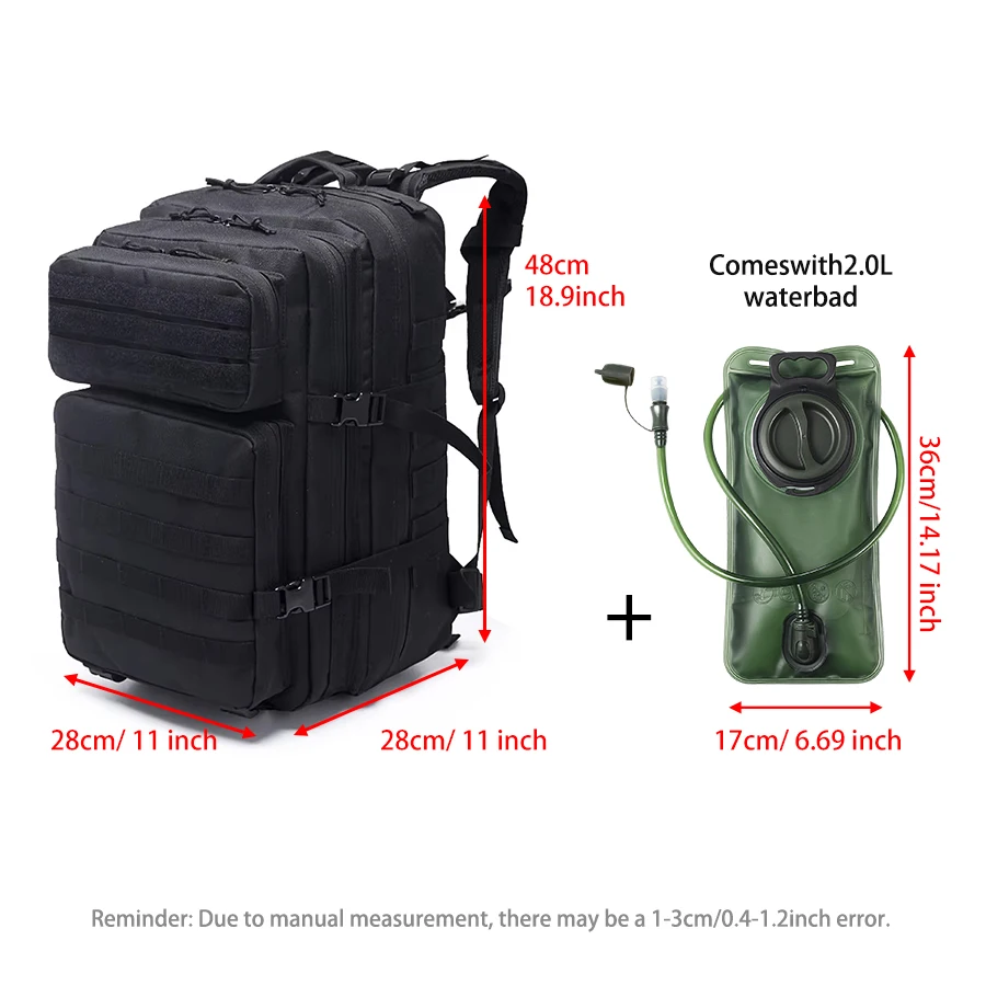 Mochila de senderismo exterior con bolsa para agua - imagen 4