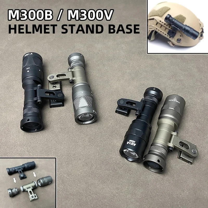 SOTAC Soporte linterna táctica para rail de casco M300V/M300B SF - imagen 4