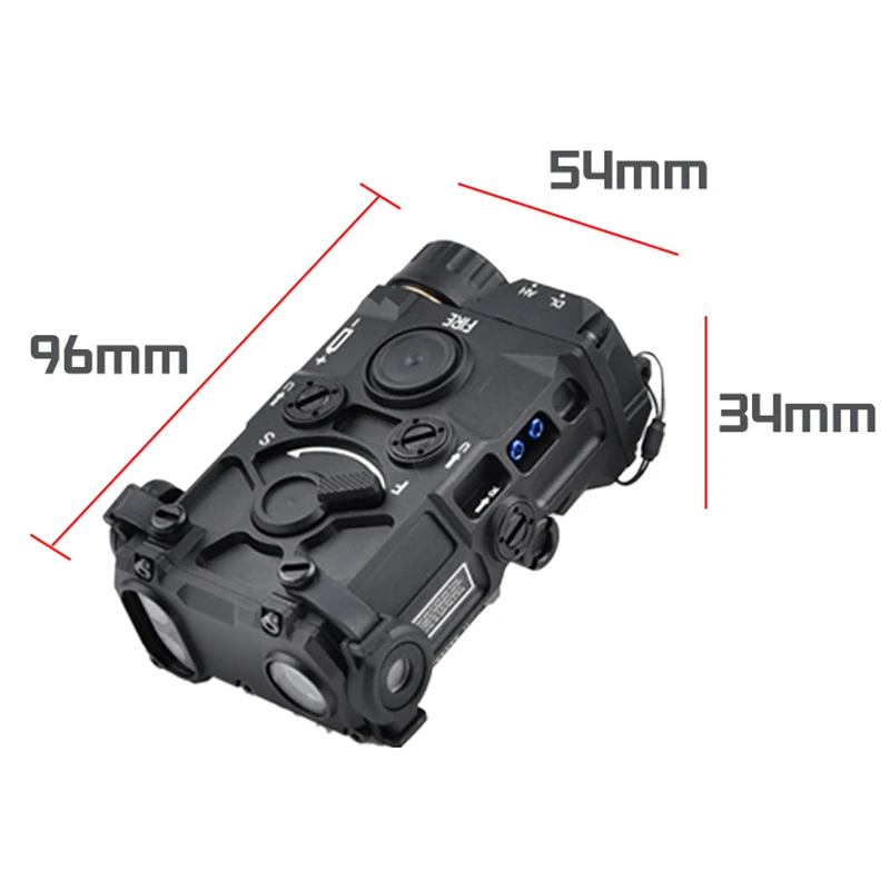 WADSN OGL Mira indicadora IR táctica estroboscópica riel 20 mm - imagen 2