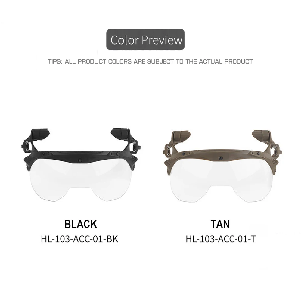 Vista de las gafas y lentes