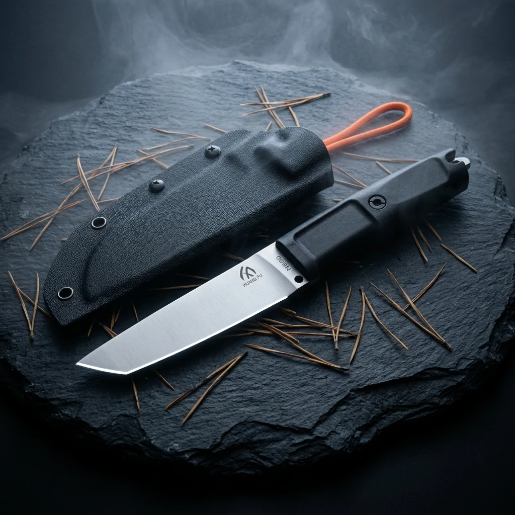 Cuchillo táctico con mango G10 y funda para al aire libre hombre - imagen 2