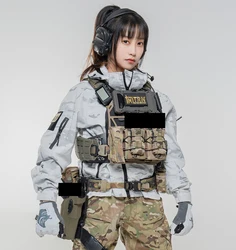Chaqueta táctica MCAP camuflaje nieve polialgodón ligera