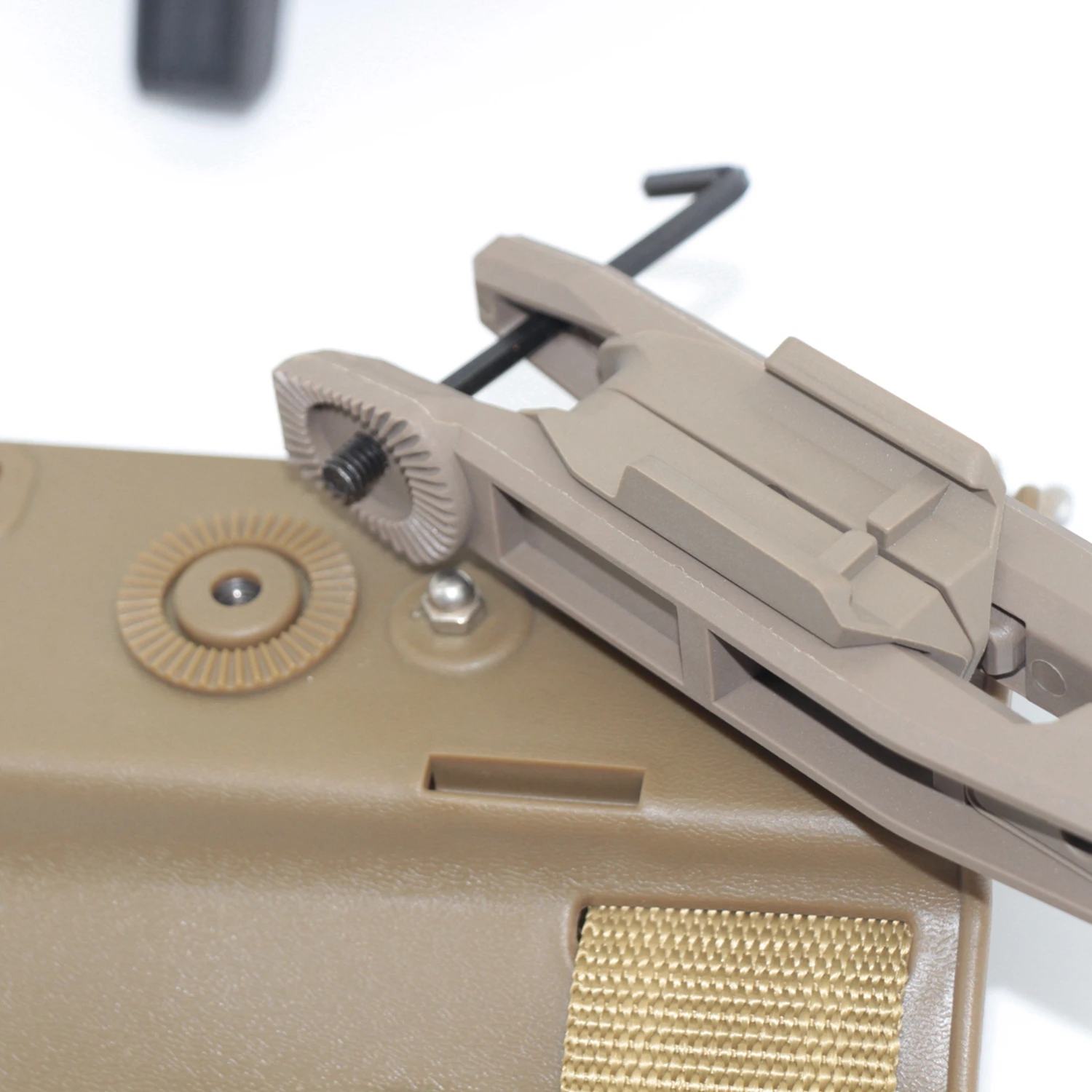 LEF Funda táctica para pistola con riel Picatinny cintura y muslo - imagen 4