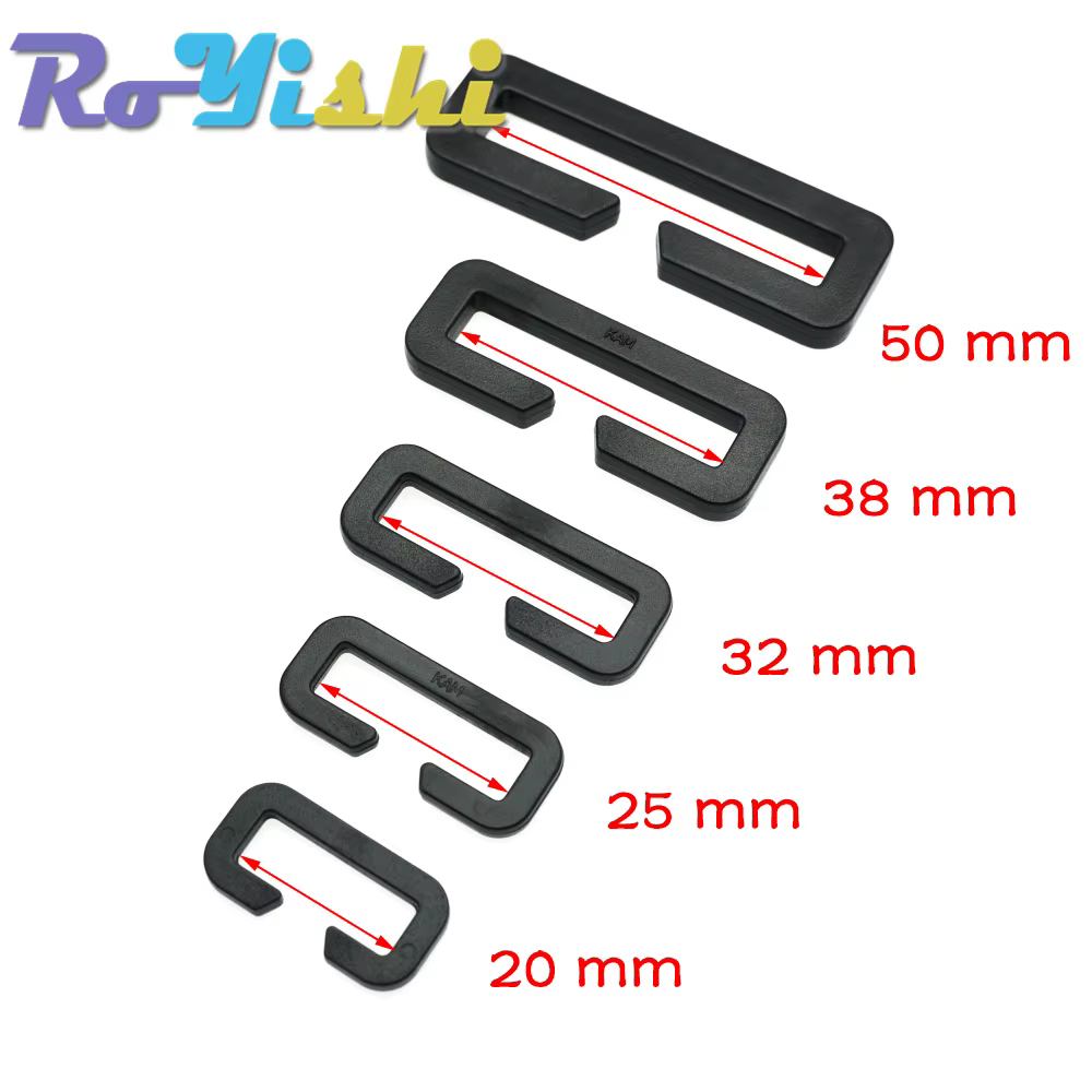 Looploc hebilla de plástico rectangular para correas mochila táctica - imagen 2