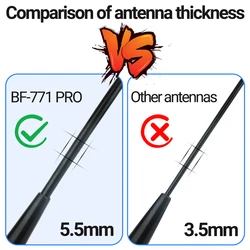 Antena Baofeng BF-771 PRO SMA doble banda compatible UV-5R