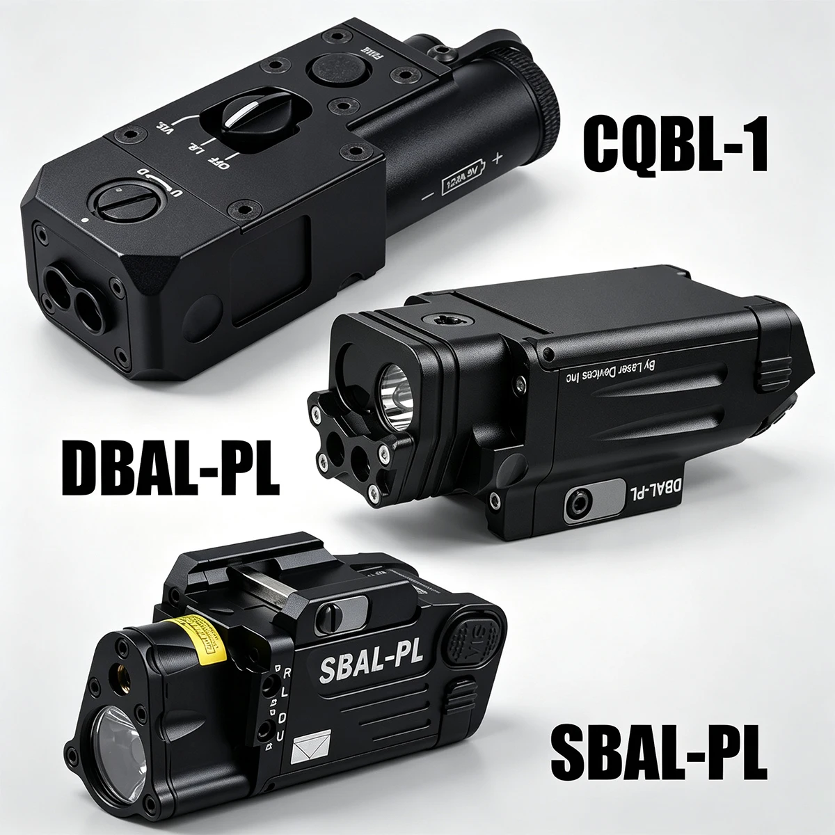 SBAL-PL/DBAL-PL/CQBL-1 Módulo láser táctico IR rojo y verde Picatinny 20 mm