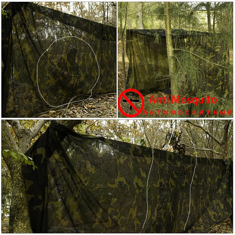 Red de camuflaje ripstop 150 cm – Malla táctica caza y exterior - imagen 4