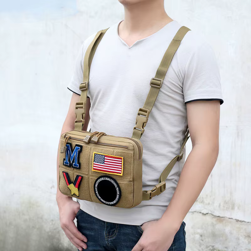 Bolsa táctica MOLLE pecho ajustable multifunción para herramientas - imagen 4