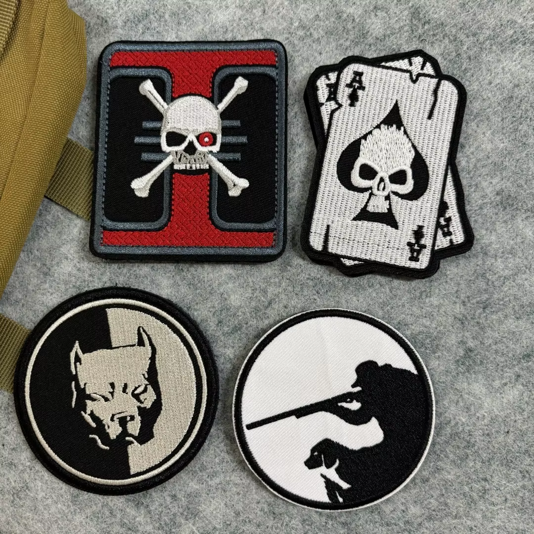 Parche K9 táctico para perro Hunter - gancho y bucle, insignia militar - imagen 4