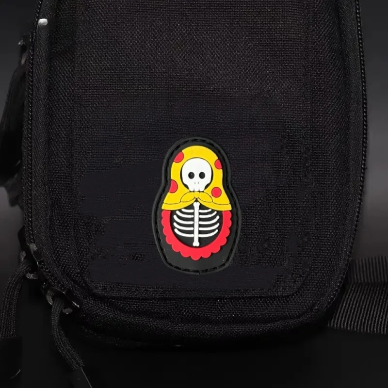 Parche táctico PVC esqueleto Matryoshka con gancho y bucle