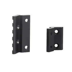 Soporte riel 45° M-LOK linterna táctica CNC aluminio airsoft pistola