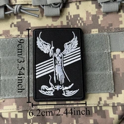 Parche táctico bordado Arcángel Cruz – Gancho y bucle para mochila