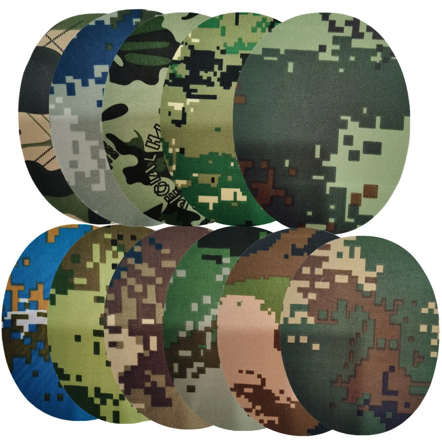 Parche multicam termoadhesivo de sarga para planchar, rectangulares - imagen 3