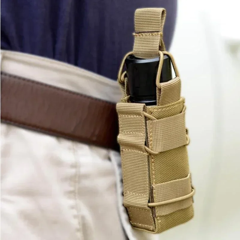Funda táctica elástica MOLLE abierta superior pistola y cargadores - imagen 3