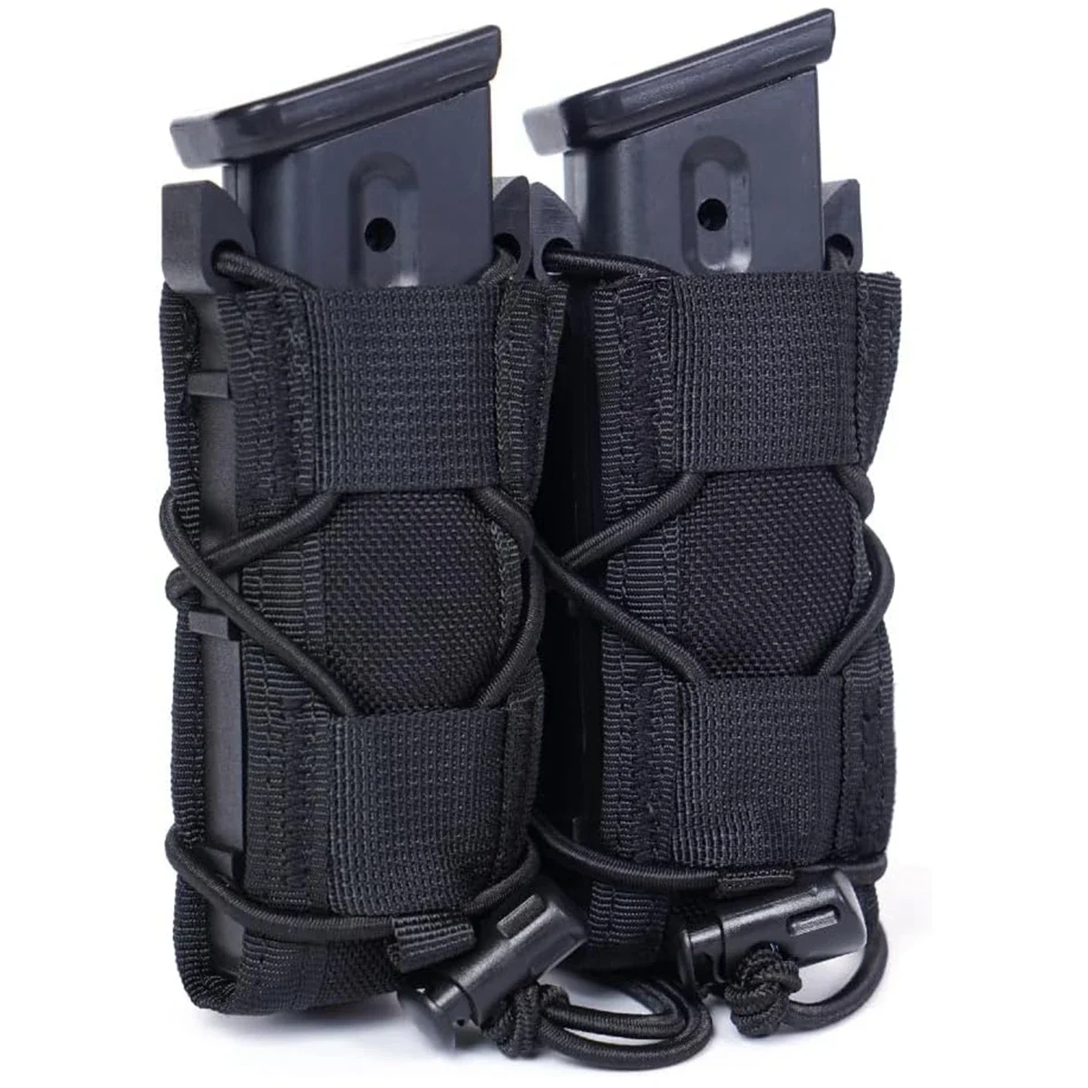 Bolsa táctica MOLLE para cargador de pistola con soporte linterna - imagen 2