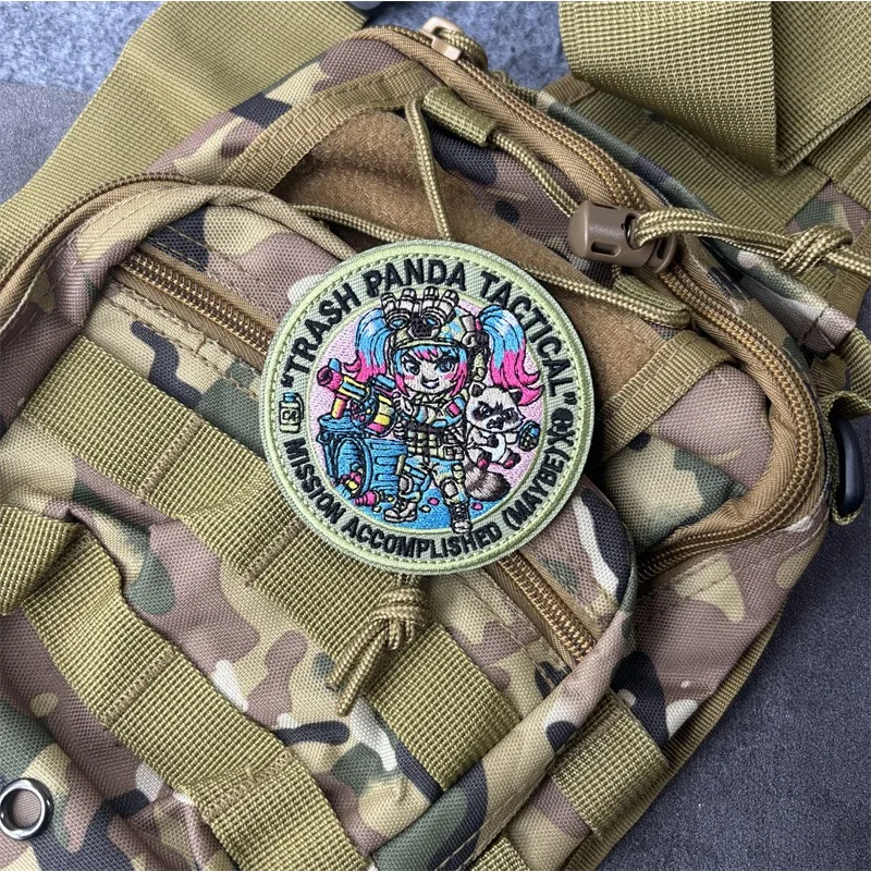 Parche táctico bordado anime militar con gancho y bucle para mochila