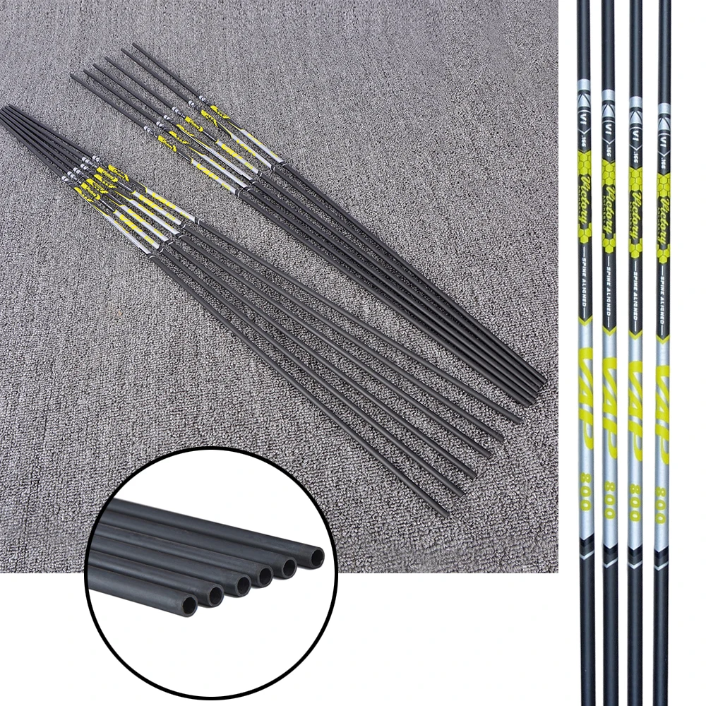 Eje flecha carbono puro 77,4cm spine 300-900 tiro arco profesional - imagen 2