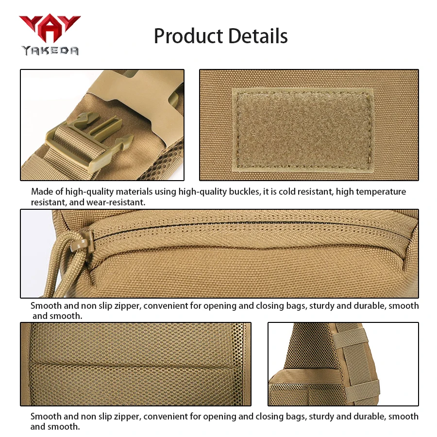 YAKEDA Bandolera Táctica Multibolsos para Exteriores - imagen 5