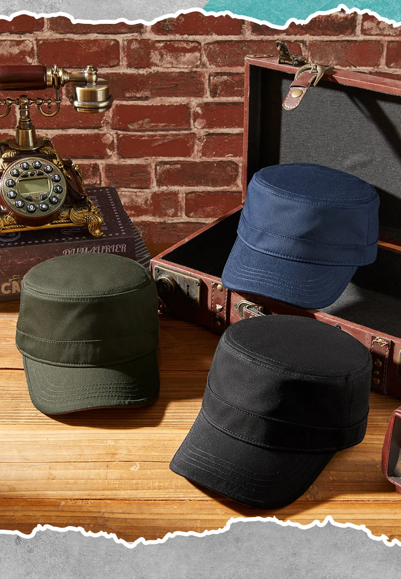 Gorra ajustable con estilo retro