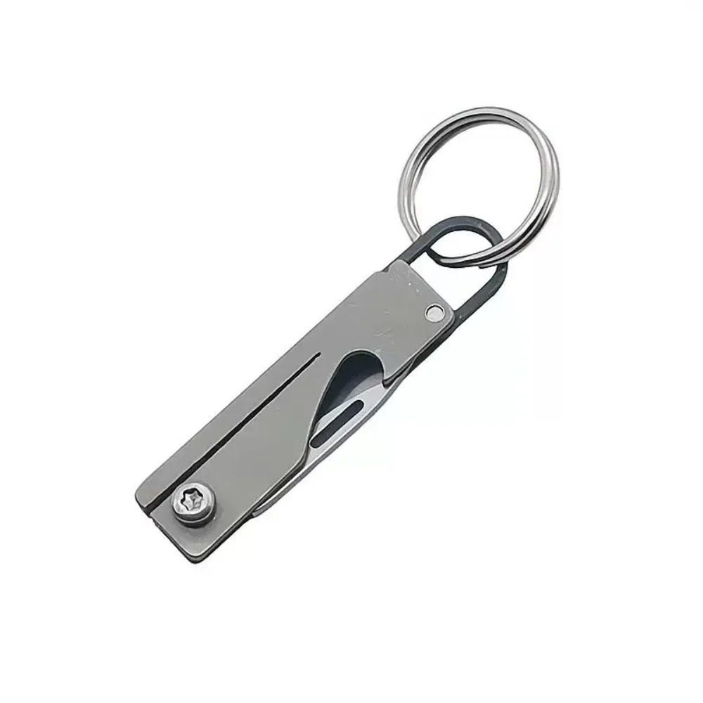 Navaja táctica de bolsillo de titanio plegable para llavero - imagen 3
