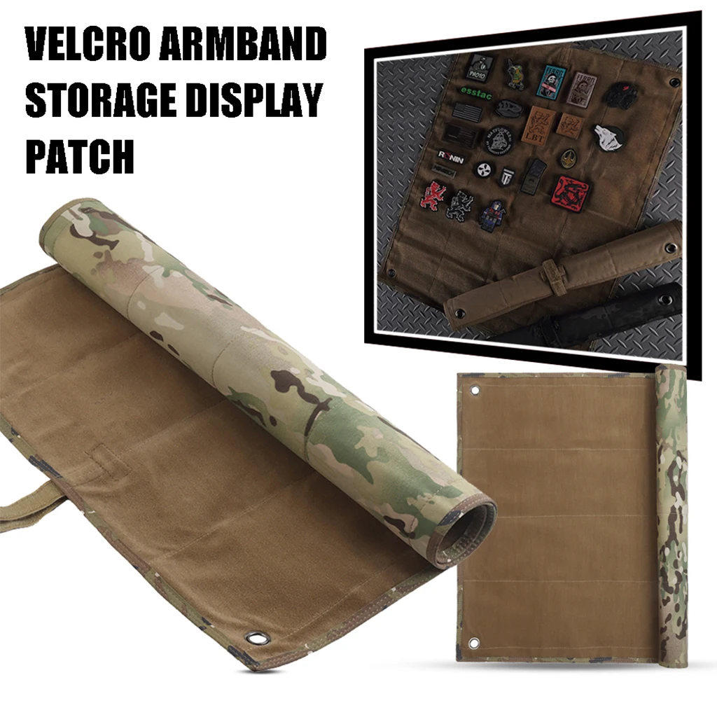 Placa táctica para parches y brazaletes con velcro organizador