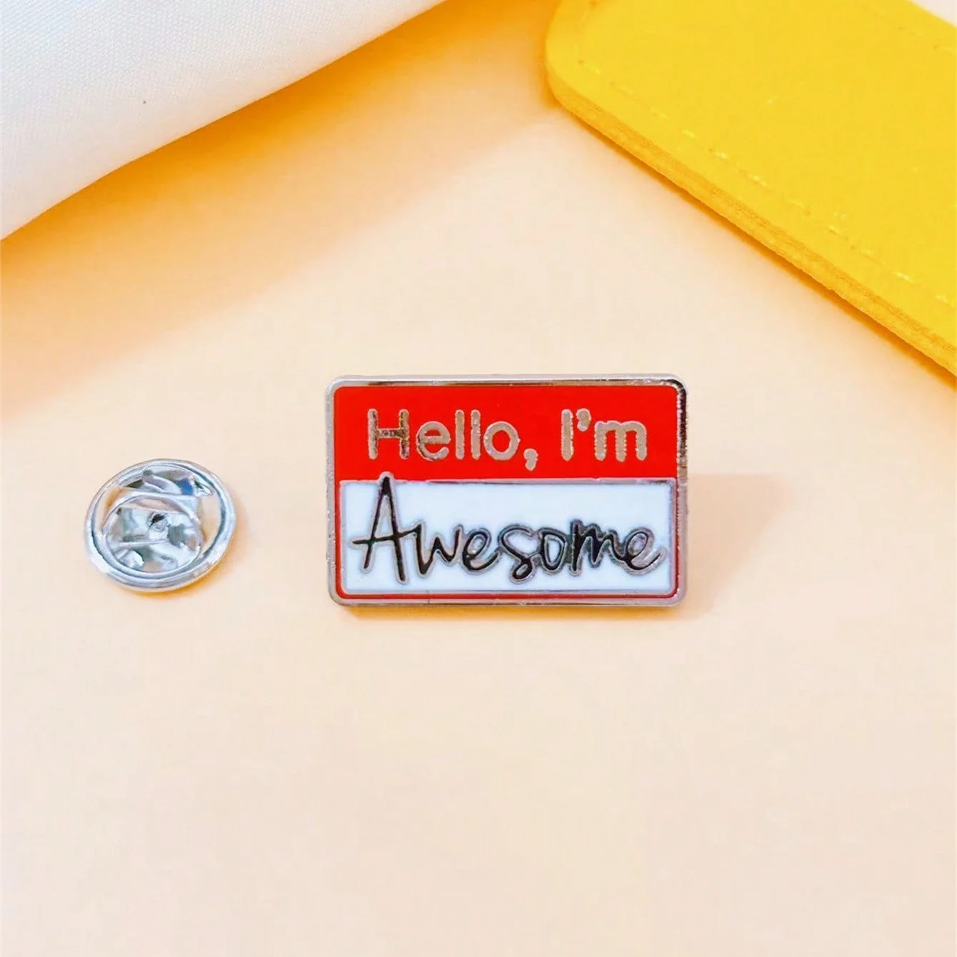 Broche de aleación con alfabeto para personalizar ropa y mochila