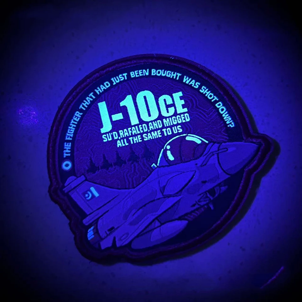 J10CE Parche bordado táctico de combate aéreo para ropa y mochila - imagen 2