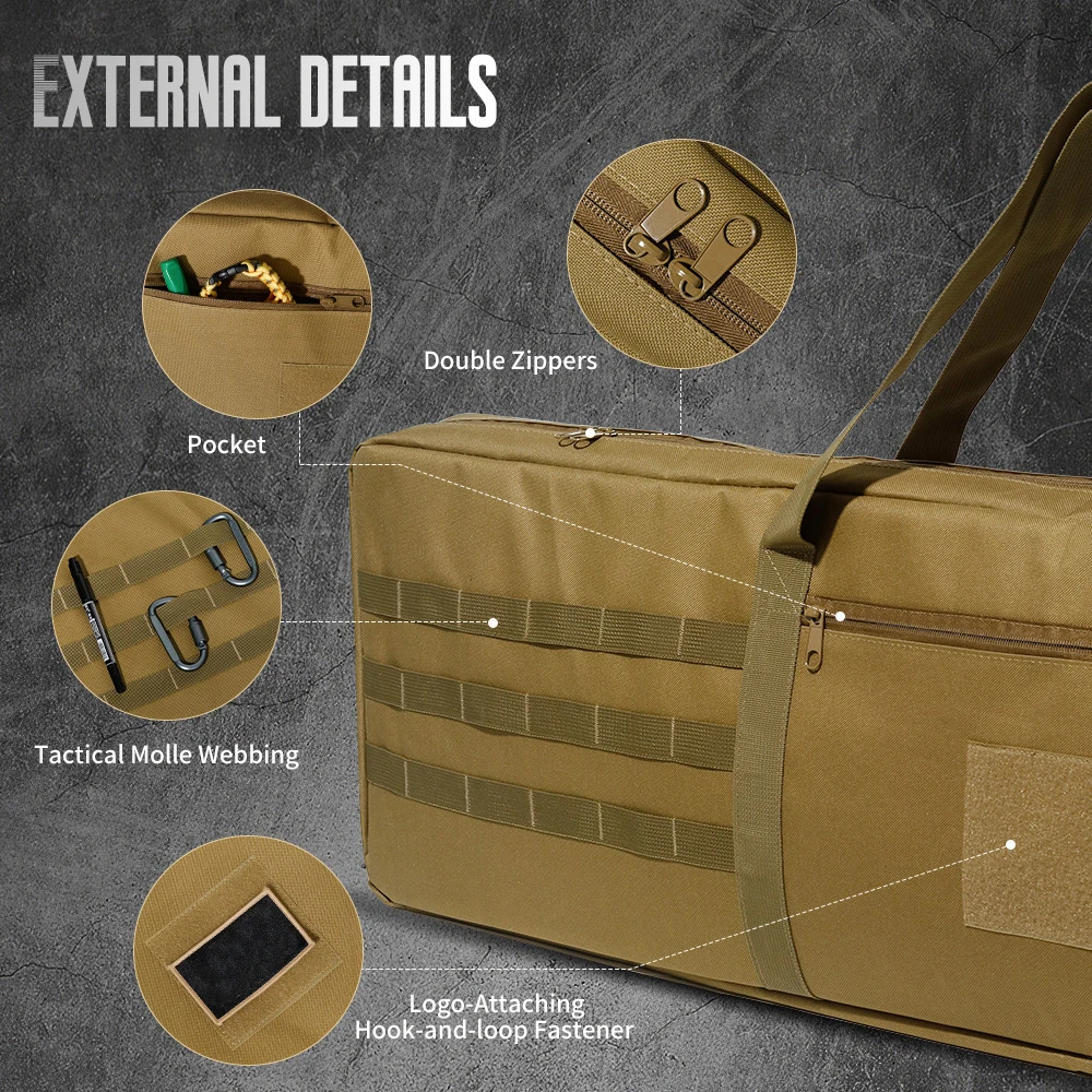 Bolsa táctica para rifle con tapete de tiro antideslizante - imagen 2