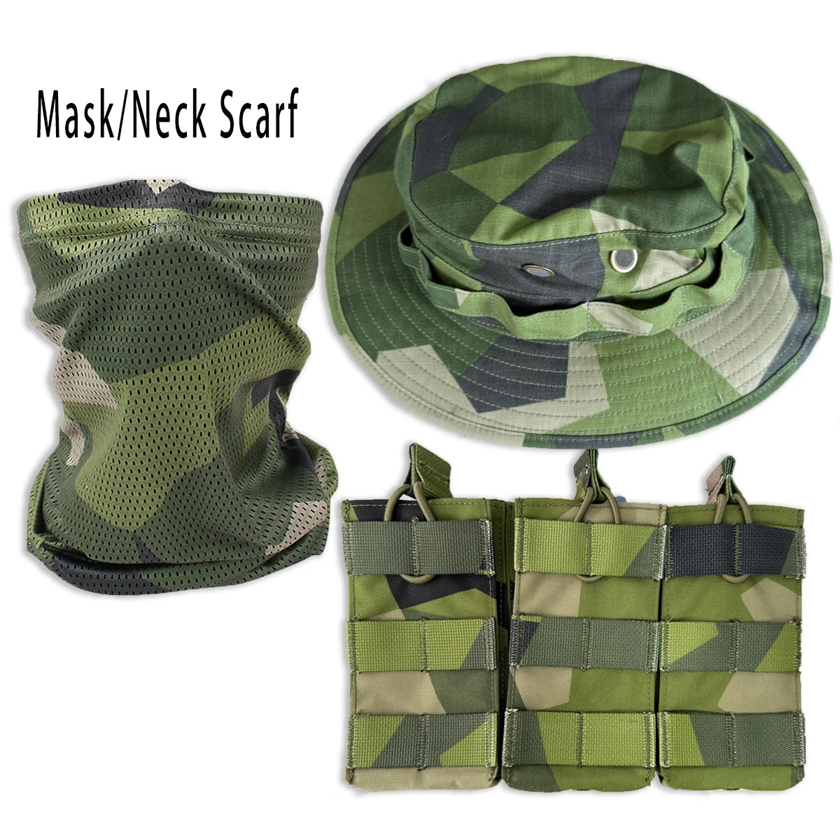 Gorra táctica camuflaje sueco M90 Fishmen tipo boonie multiusos - imagen 5