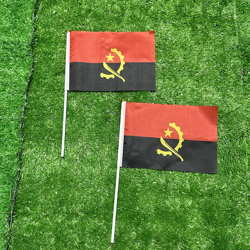 Vista del tejido y el diseño de la bandera