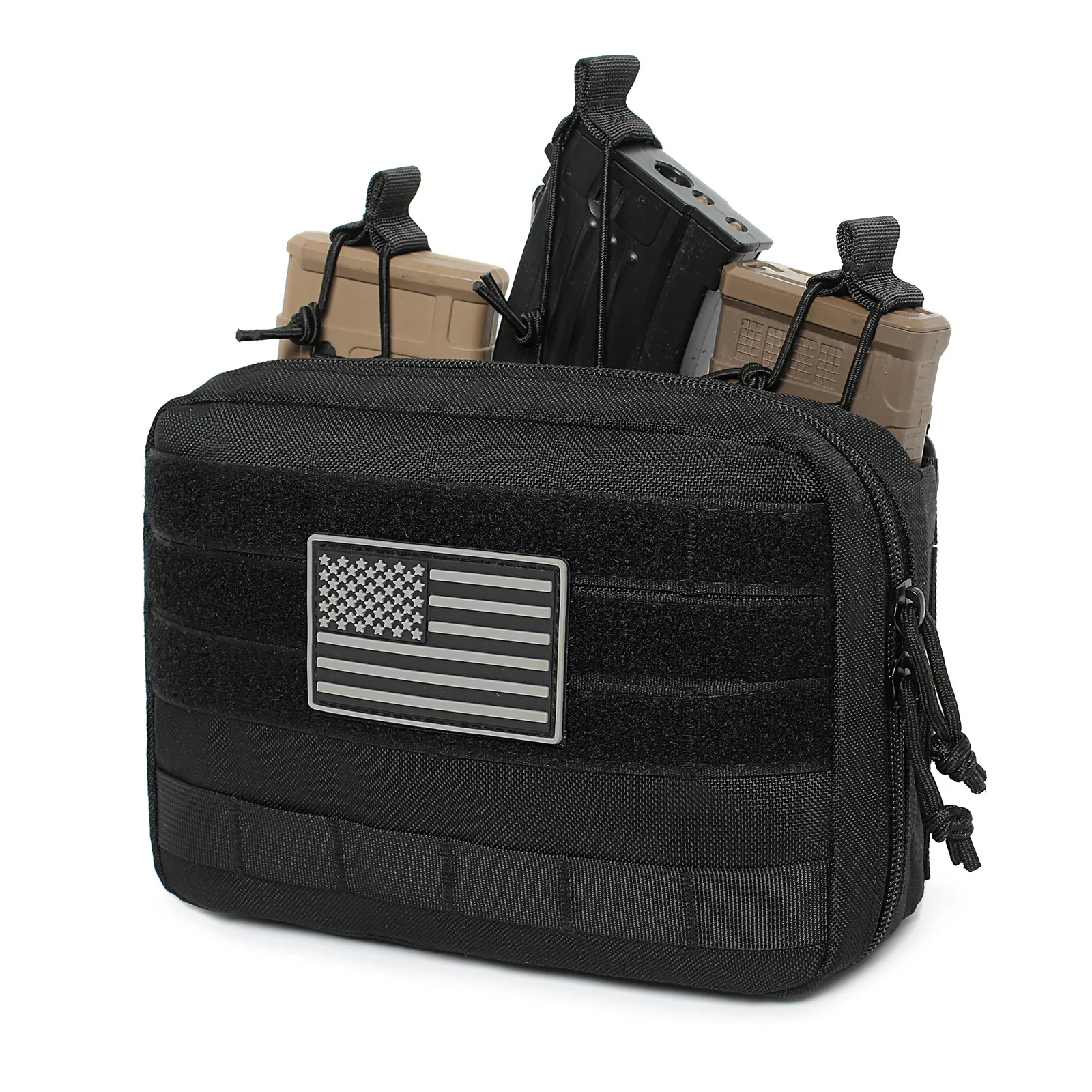 Bolsa táctica admin MOLLE para cargadores, herramientas y botiquín EMT - imagen 2