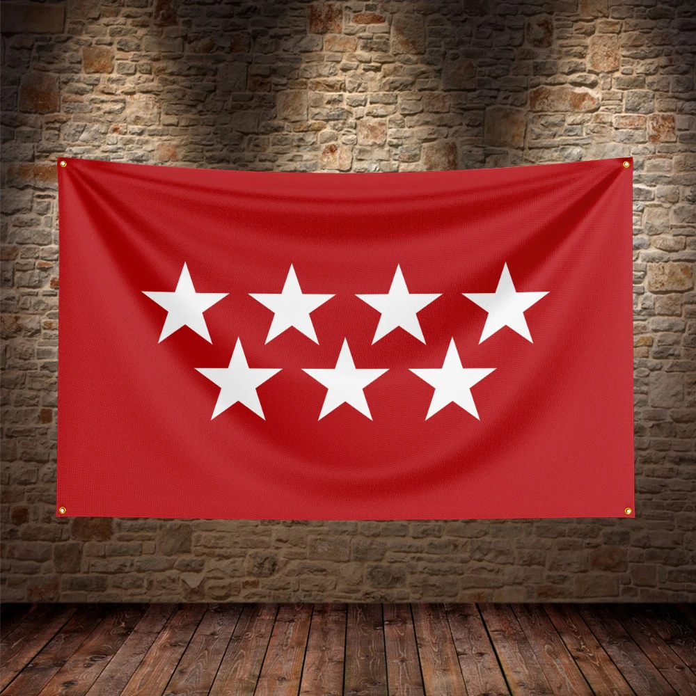 Bandera Española Madrid para decoración interior y exterior - imagen 5