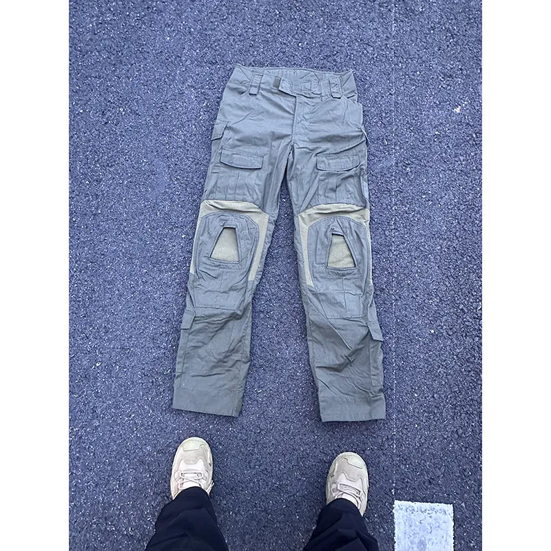 Pantalones de combate tácticos nylon y algodón Verde Ranger - imagen 3