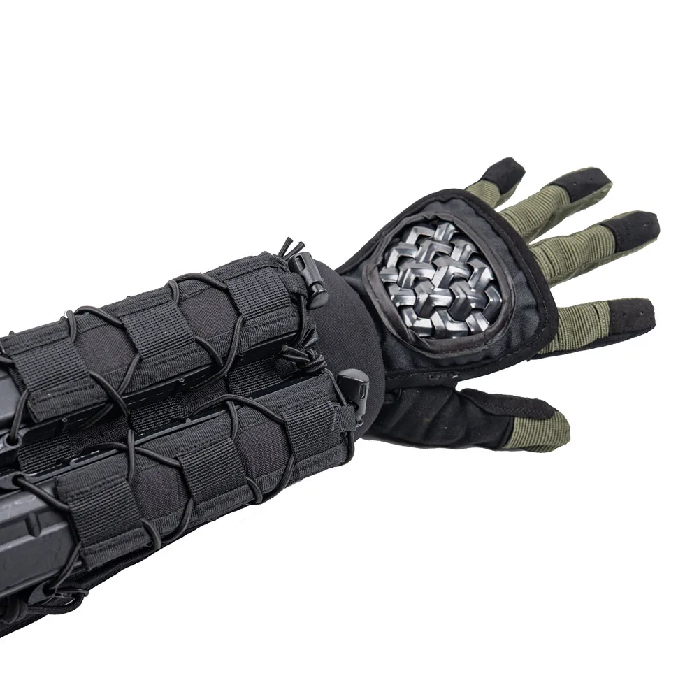 Guantes tácticos de metal reforzados para airsoft, paintball y tiro - imagen 5