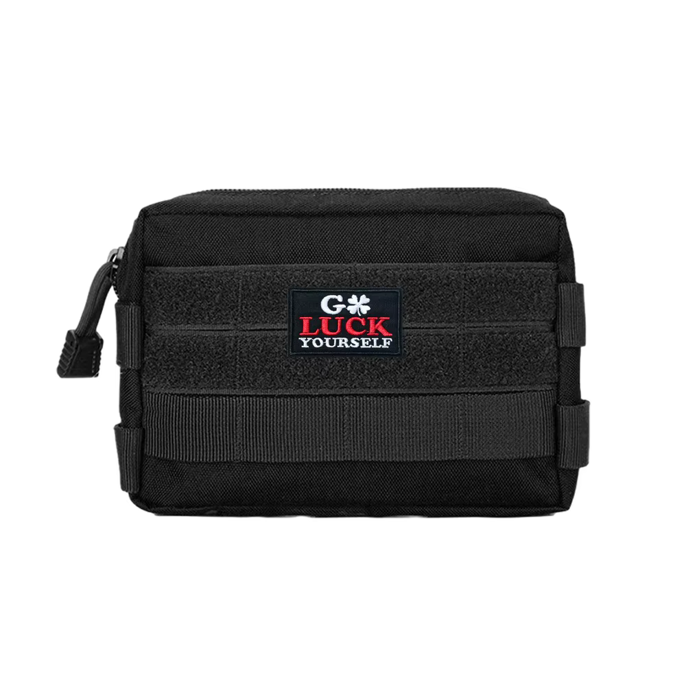Parche bordado Luck Yourself – Táctico con velcro para mochila MOLLE - imagen 4