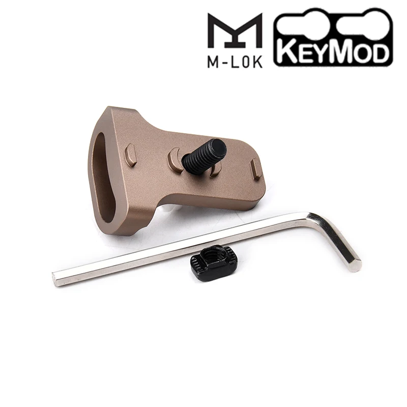 Correa de arma base fija metálica CNC M-LOK y KeyMod airsoft caza - imagen 4