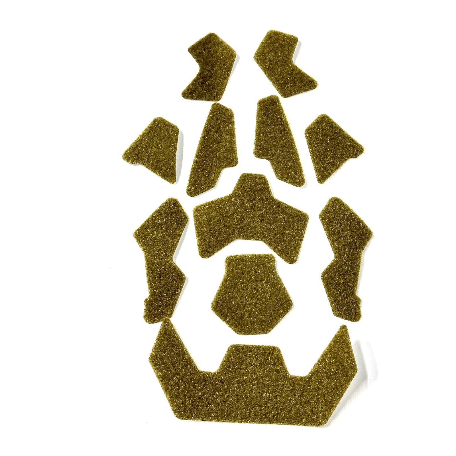Parches velcro adhesivos para casco táctico Airsoft – 11 uds