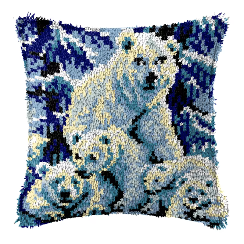 Smyrna Kit de almohada ártico con diseño pingüino y oso polar - imagen 4