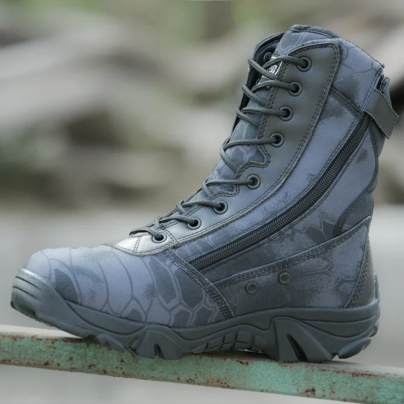 Botas tácticas hombre impermeables de combate estilo desierto