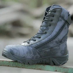 Botas tácticas hombre impermeables de combate estilo desierto