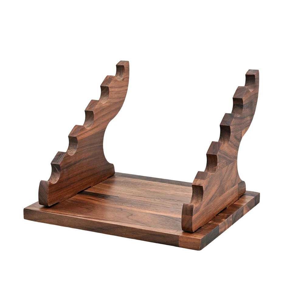 Soporte de madera de 5 niveles para cuchillos, vista general