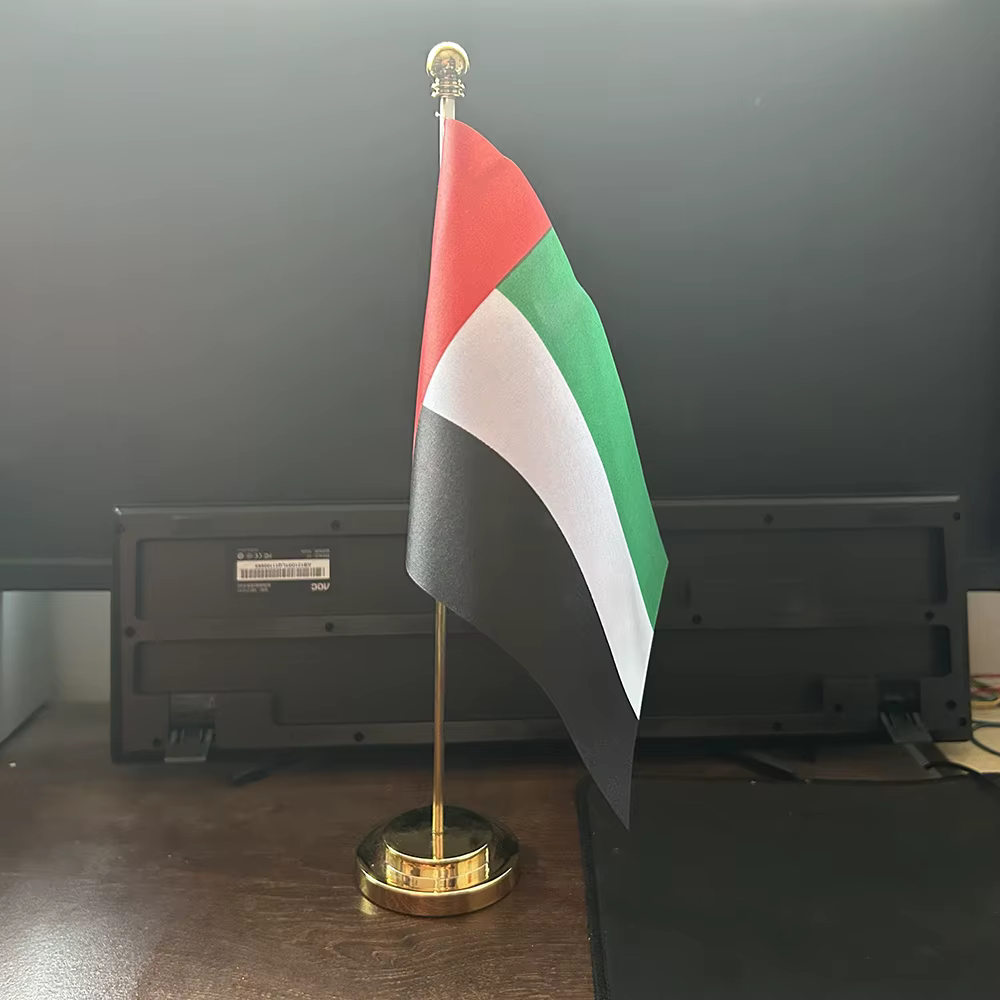 Bandera de mesa de los Emiratos Árabes Unidos en poliéster - imagen 4