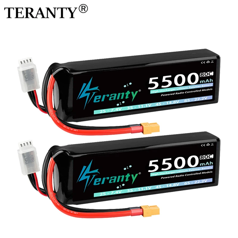 Batería LiPo TERANTY 3S 5500mAh 80C XT60 para vehículos RC - imagen 2