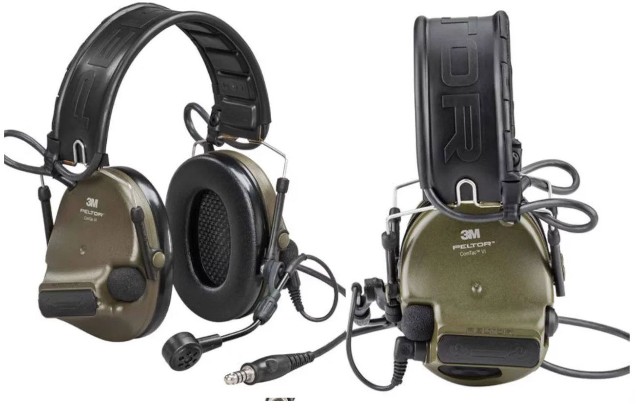 Auriculares tácticos XPI VI con micrófono condensador/dinámico