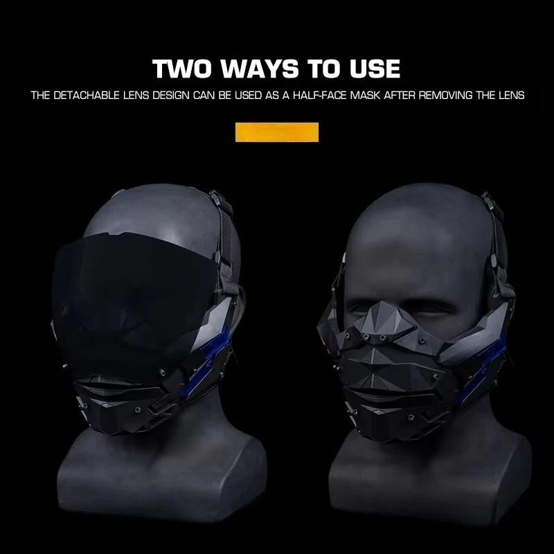 Máscara facial táctica antiniebla desmontable – Airsoft y paintball - imagen 5